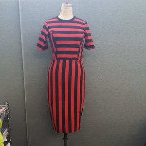 Black and Red striped dress